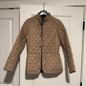Barbour Orvis Women's Quilted Jacket in Tan. Size 4